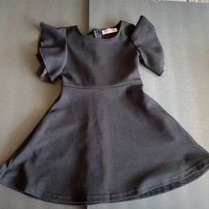 Girls black dress with pockets